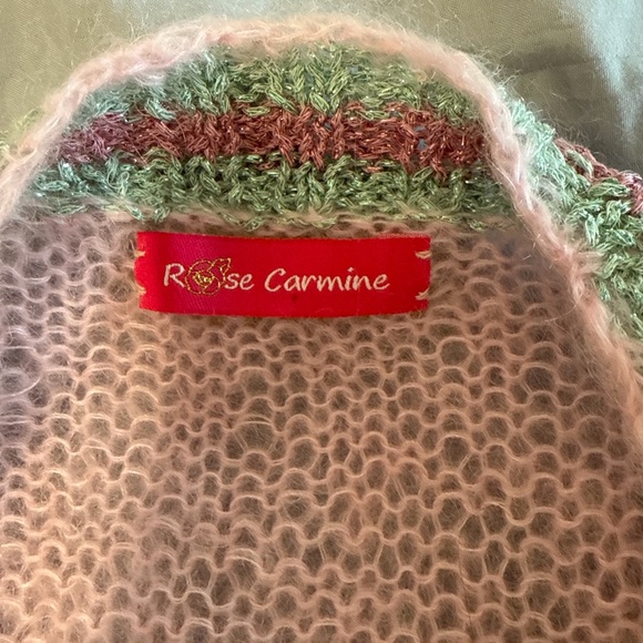 Rose Carmine Knit Vest - Picture 2 of 3